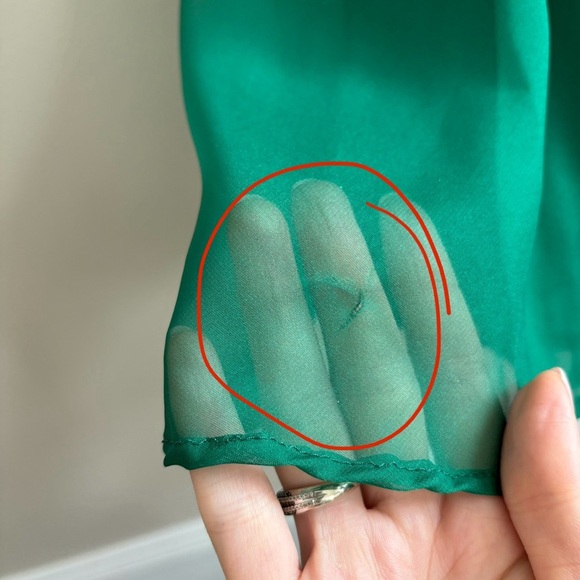 Sherry Hill emerald green evening maxi dress size US 2 Petite - Picture 11 of 16